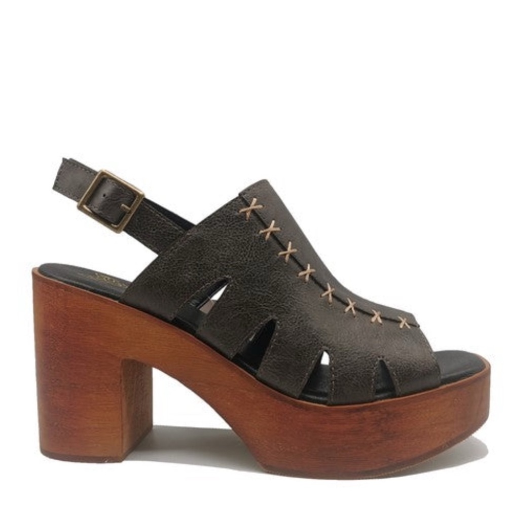 Beast Fashion PRESLEY-06-SLINGBACK HIGH HEEL Clog